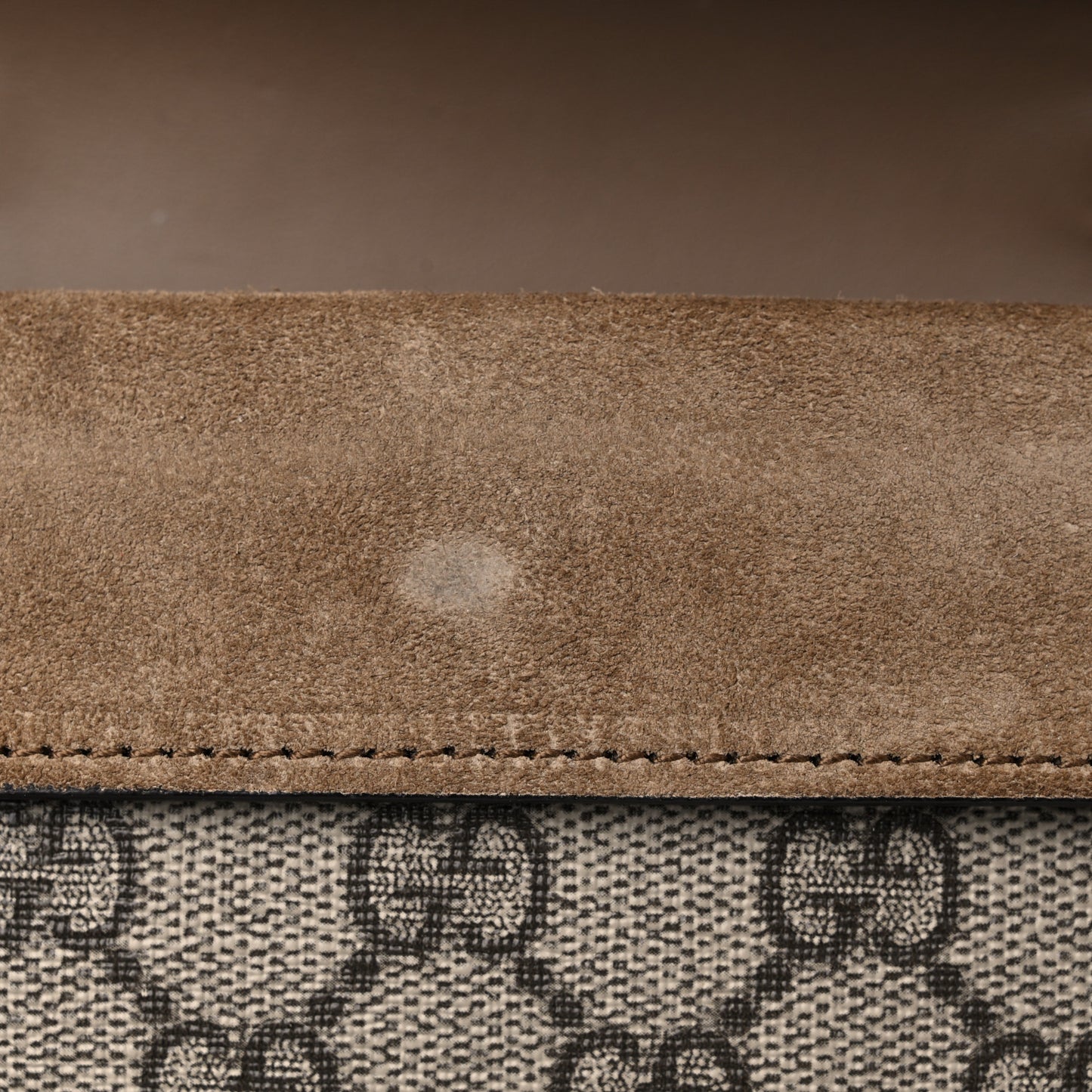 GG Supreme Monogram Super Mini Dionysus Shoulder Bag Taupe