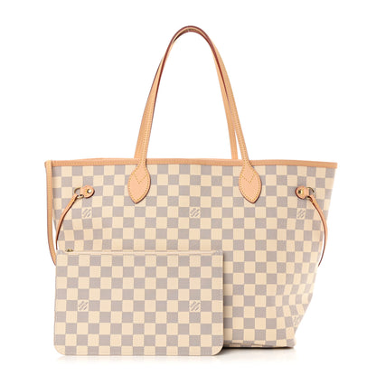 Louis Vuitton Damier Azur Neo Neverfull MM Rose Ballerine 1 of 11