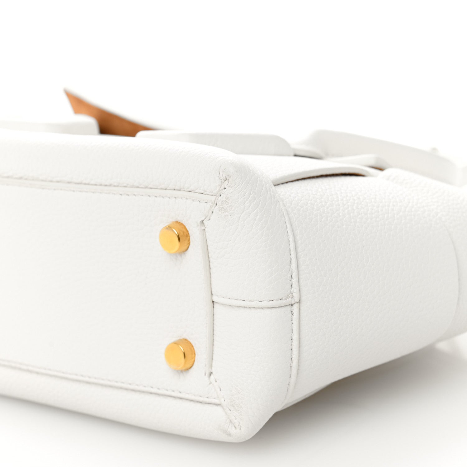 Bottega Veneta French Calfskin Maxi Intrecciato Mini Arco Bianco 10 of 11