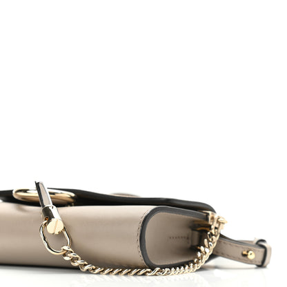 Chloe Suede Calfskin Mini Faye Shoulder Bag Motty Grey 9 of 9