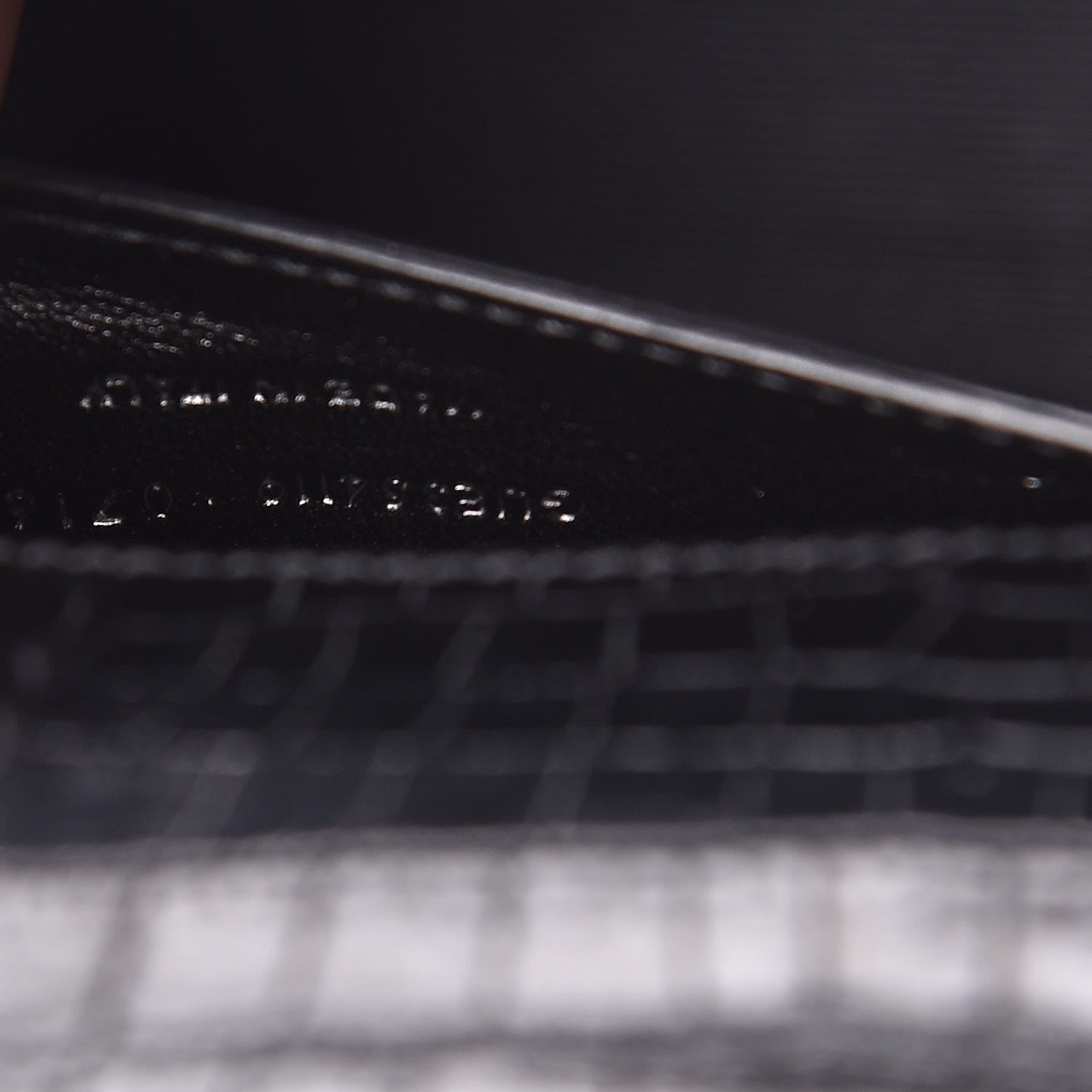Saint Laurent Calfskin Crocodile Embossed Medium Classic Monogram Kate Tassel Satchel Black 7 of 10