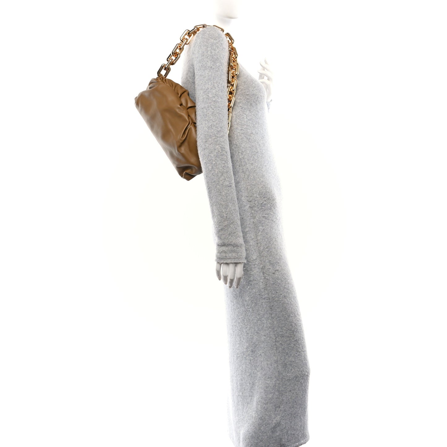 Calfskin The Pouch Chain Moutarde