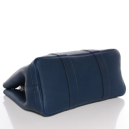 Hermes Veau Negonda Garden Party MM 36 Bleu de Prusse 4 of 8