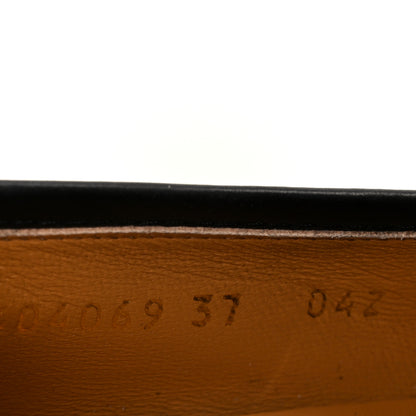 Gucci Calfskin Womens Jordaan Loafers 37 Black 9 of 10