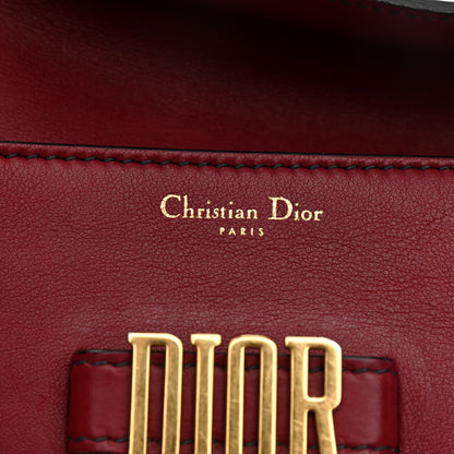 Christian Dior Calfskin D Fence Saddle Bag Black Red 8 of 13
