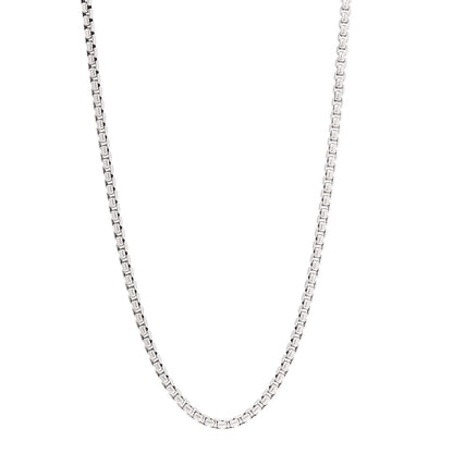 David Yurman Sterling Silver 3.6mm Medium Box Chain Necklace 22" 1 of 5