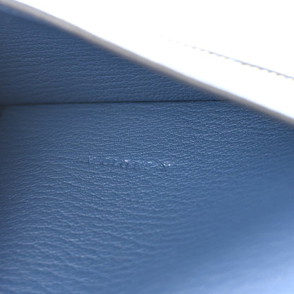 Hermes Chèvre Mysore Bearn Gusset Wallet Bleu Agate 7 of 7