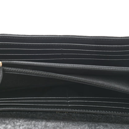 Chanel Caviar Quilted Large Boy Gusset Flap Wallet Black 5 of 10