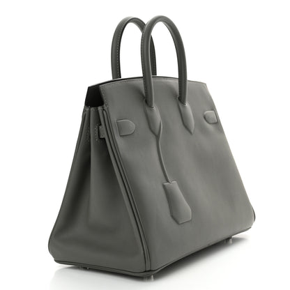 Hermes Swift Birkin Shadow 25 Gris Meyer 3 of 11