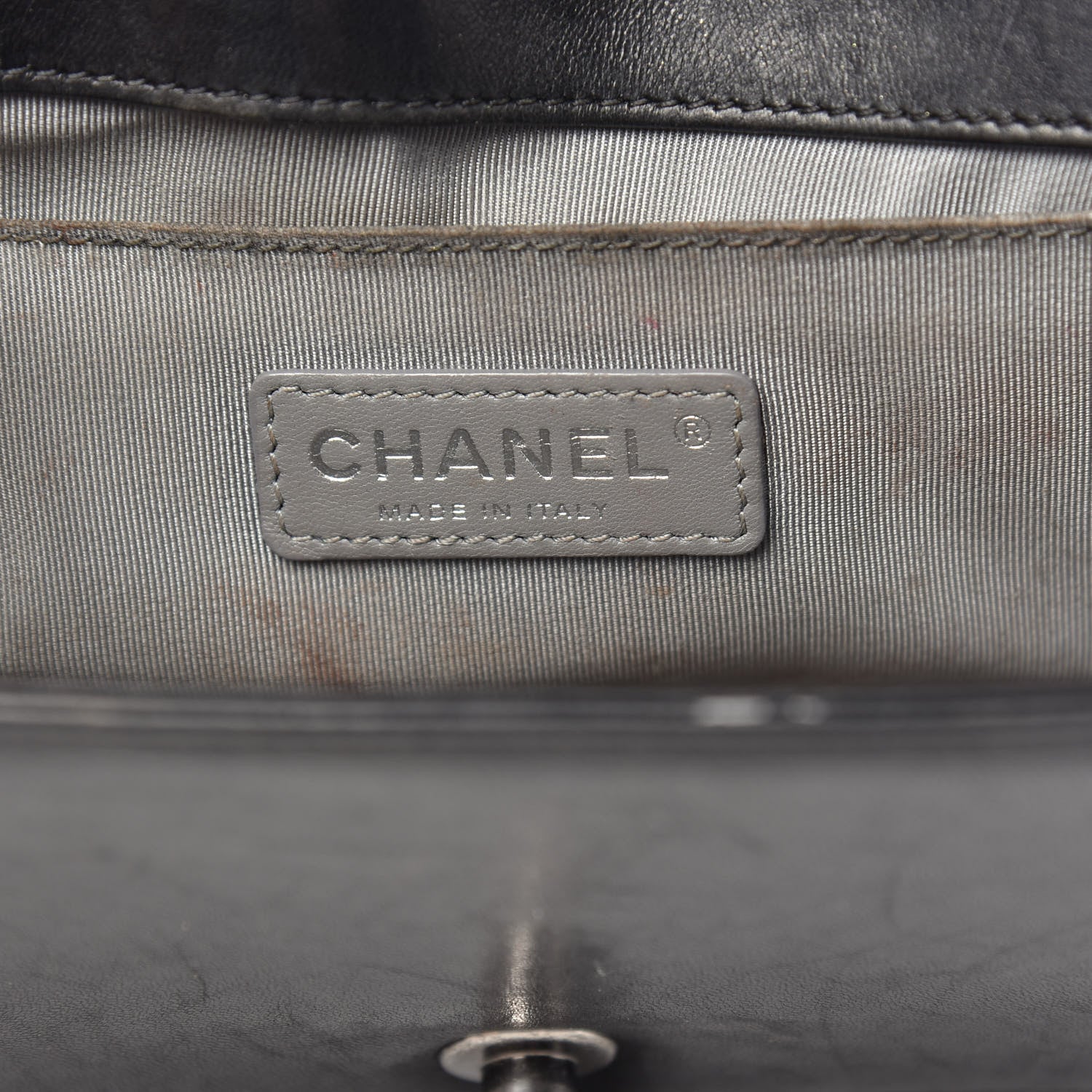 Chanel Lambskin Quilted Medium Boy Flap Black 7 of 18
