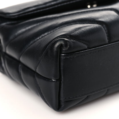 Saint Laurent Calfskin Y Quilted Monogram Toy Loulou Crossbody Bag Black 9 of 10