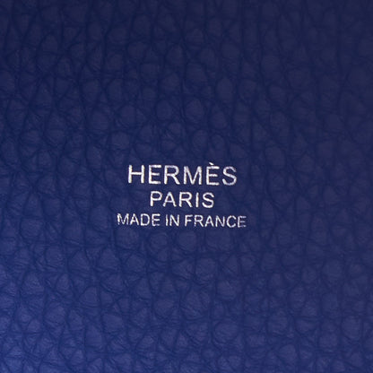 Hermes Taurillon Clemence Picotin Lock 26 GM Bleu Electrique 7 of 7