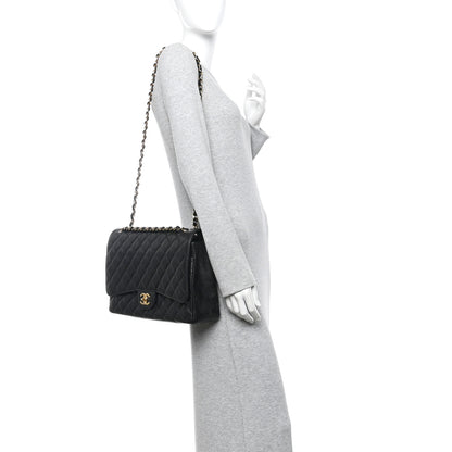 Chanel Caviar Quilted Maxi Double Flap Black 2 of 11