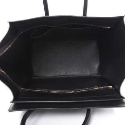 Celine Satin Calfskin Mini Tri-Color Luggage Dark Grey 5 of 19