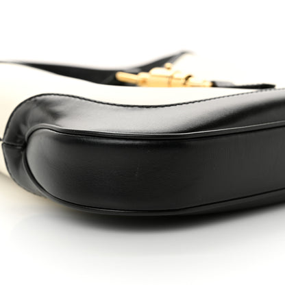 Gucci Boarded Dyana Lux Calfskin Bi-Color Small Jackie 1961 Hobo Mystic White Black 9 of 12