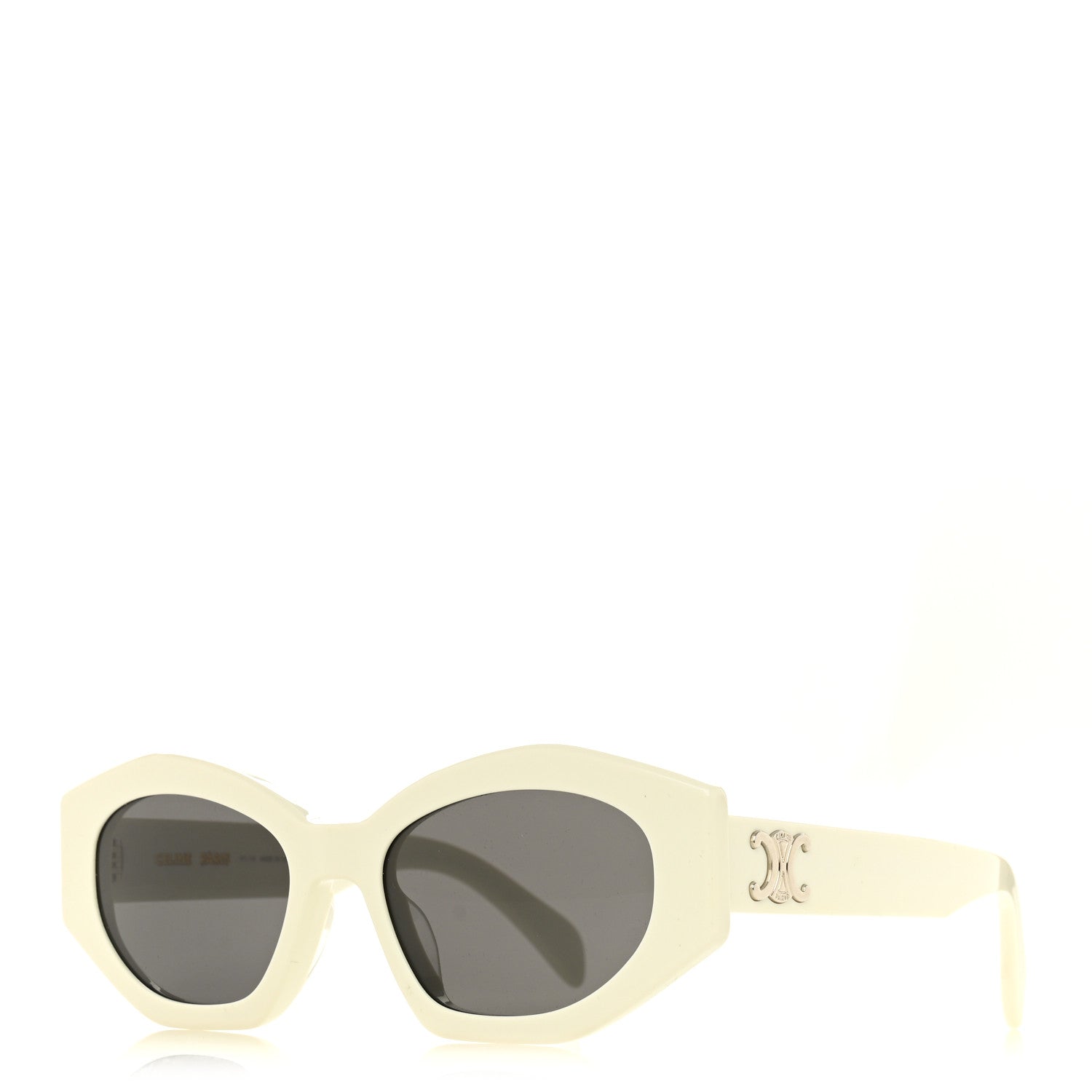 Celine Acetate Triomphe 01 Sunglasses CL 40238U White 1 of 6