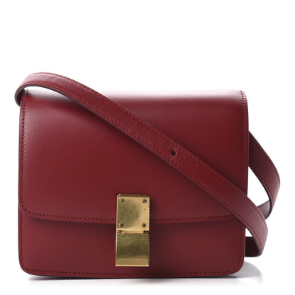 Celine Box Calfskin Small Classic Box Flap Bag Red 1 of 10