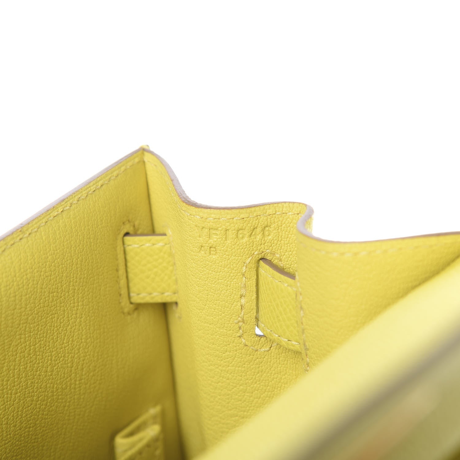 Hermes Epsom Kelly Sellier 28 Lime 8 of 12
