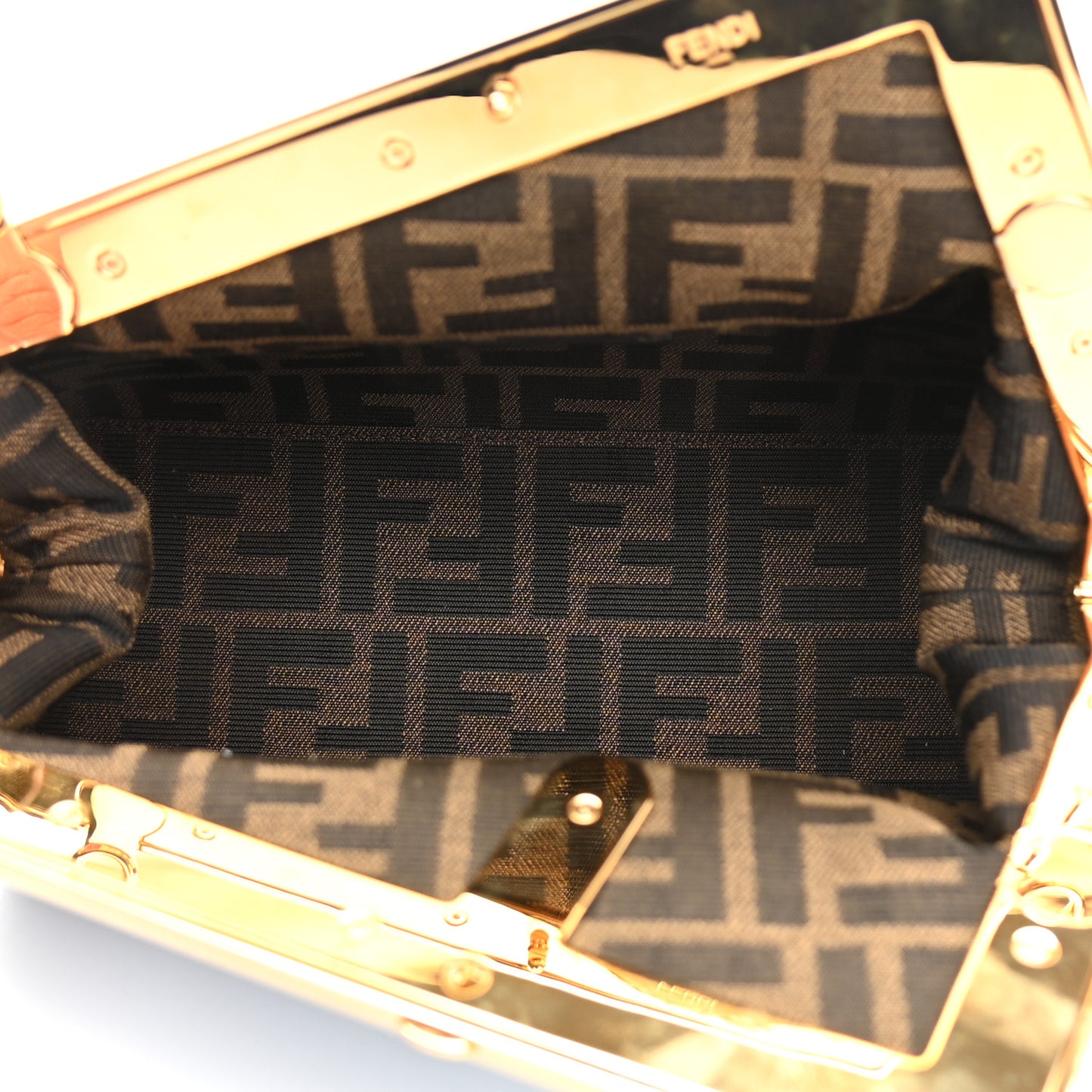 Shiny Nappa Small Fendi First Azzurro Baby