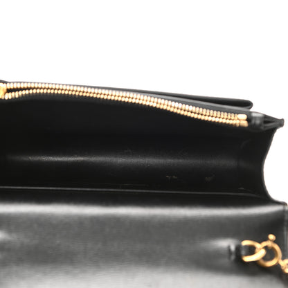 Saint Laurent Calfskin Monogram Sunset Chain Wallet Black 4 of 9