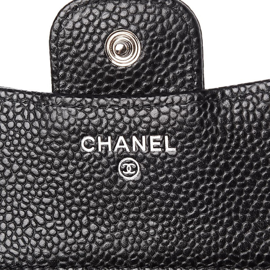 Chanel Caviar Quilted Compact Flap Wallet Black 8 of 8