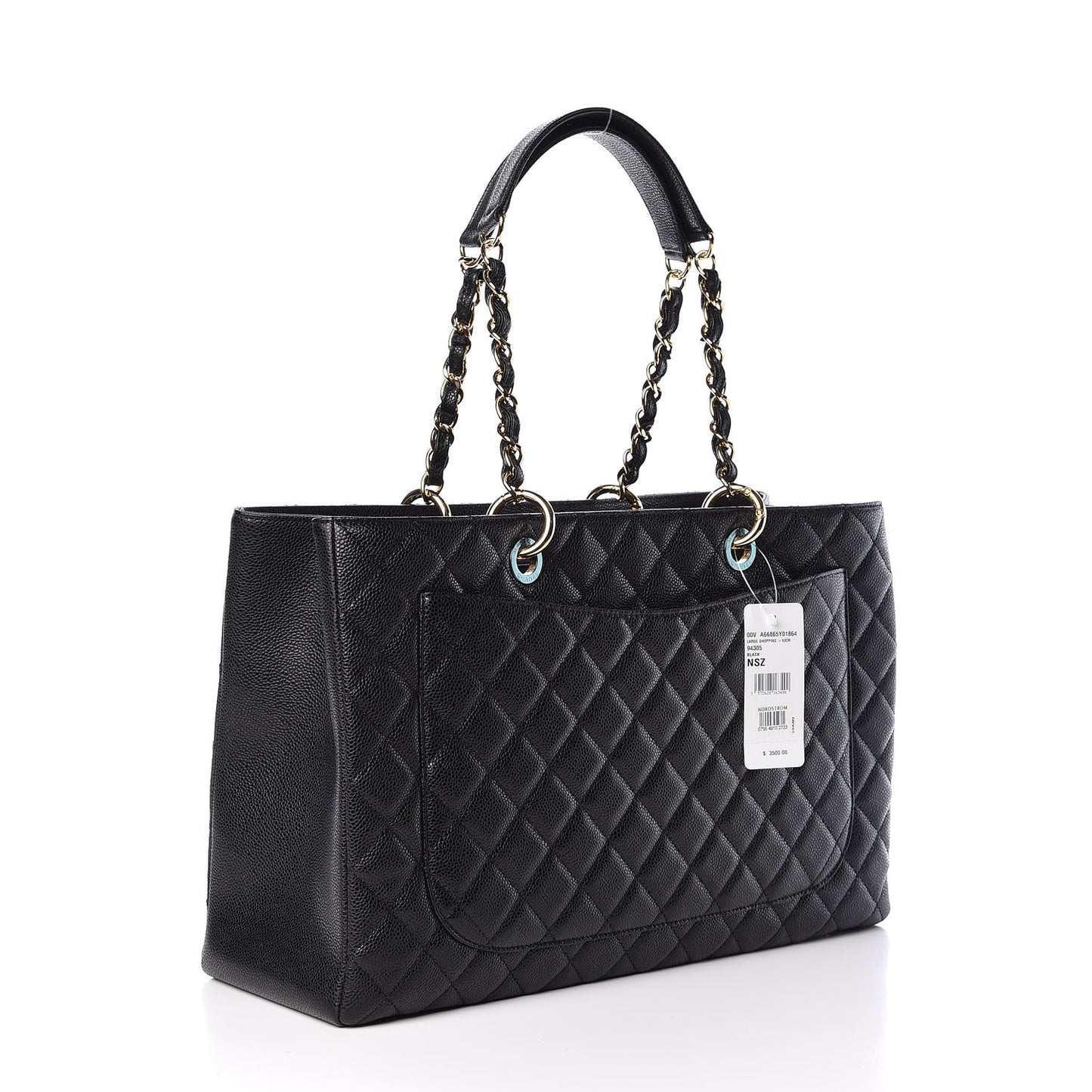 Caviar Quilted XL Grand Shopping Tote GST Black