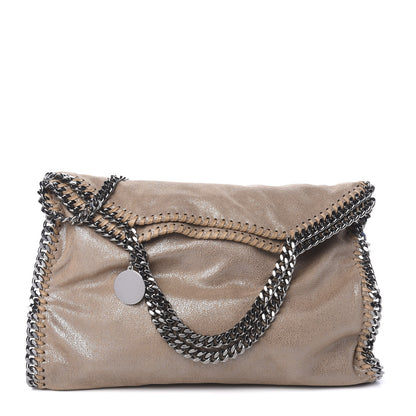 Stella McCartney Shaggy Deer Falabella Fold Over Tote Taupe 1 of 10