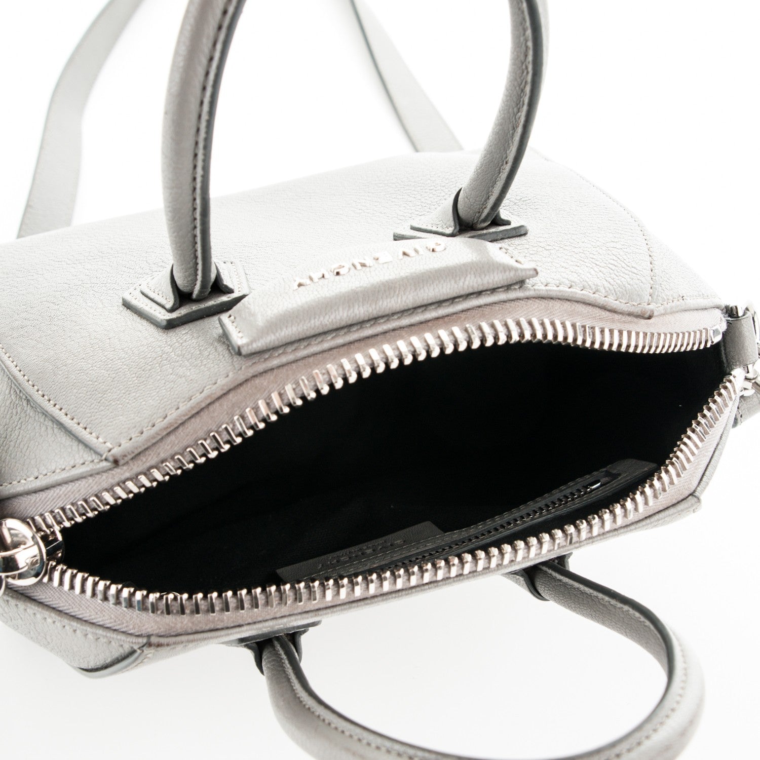 Givenchy Sugar Goatskin Mini Antigona Grey 5 of 9
