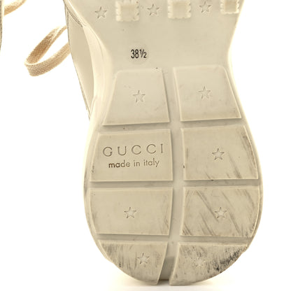 Gucci Calfskin Logo Womens Rhyton Sneakers 38.5 Ivory 8 of 10