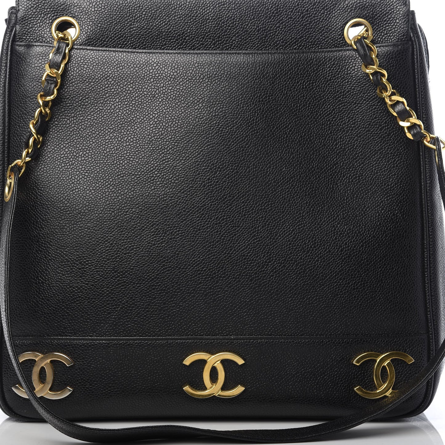 Caviar CC Shoulder Bag Black