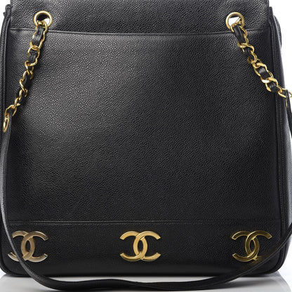 Chanel Caviar CC Shoulder Bag Black 13 of 13