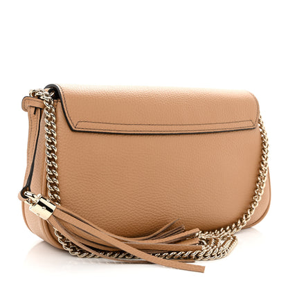 Gucci Pebbled Calfskin Medium Soho Flap Crossbody Camelia 3 of 10