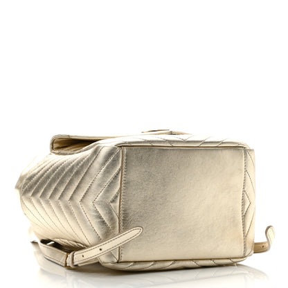 Saint Laurent Lambskin Matelasse Monogram Joe Backpack Pale Gold 4 of 10