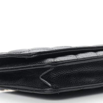 Chanel Caviar Quilted Wallet On Chain WOC Black 9 of 13