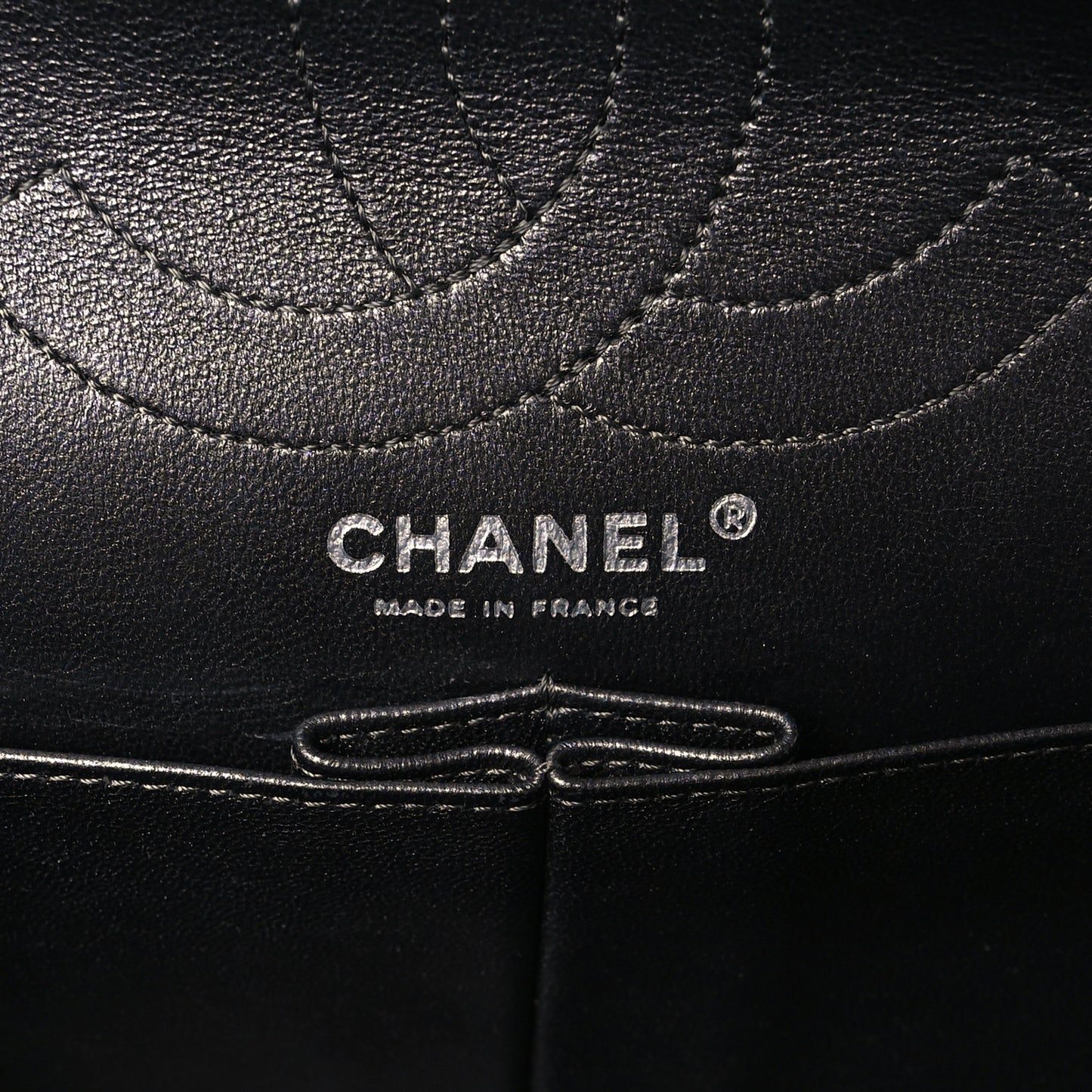 Metallic Aged Calfskin Quilted 2.55 Reissue 226 Flap Black