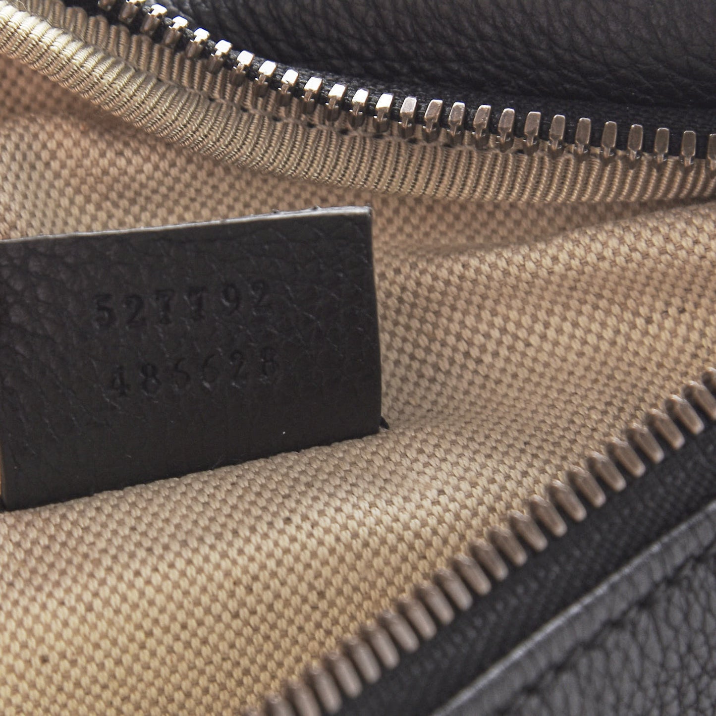 Grained Calfskin Small Logo Belt Bag Black