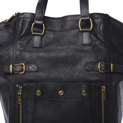 Saint Laurent Calfskin XL Downtown Tote Black 7 of 10