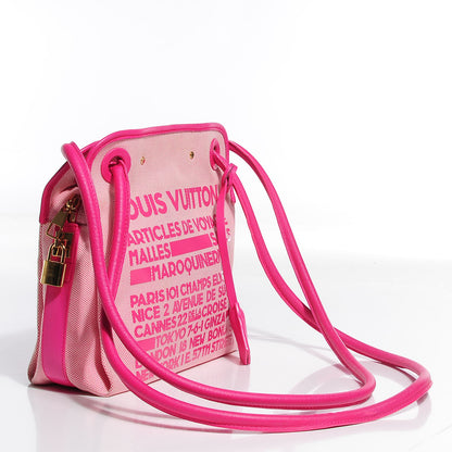 Louis Vuitton Canvas Articles De Voyage Rider Travel Shopper Fuchsia 3 of 7