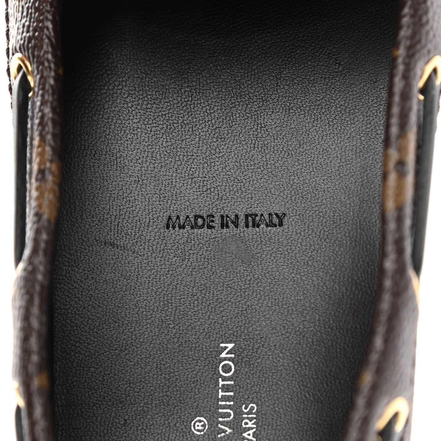 Monogram Mens Arizona Car Shoe Moccasin Loafers 39 Macassar