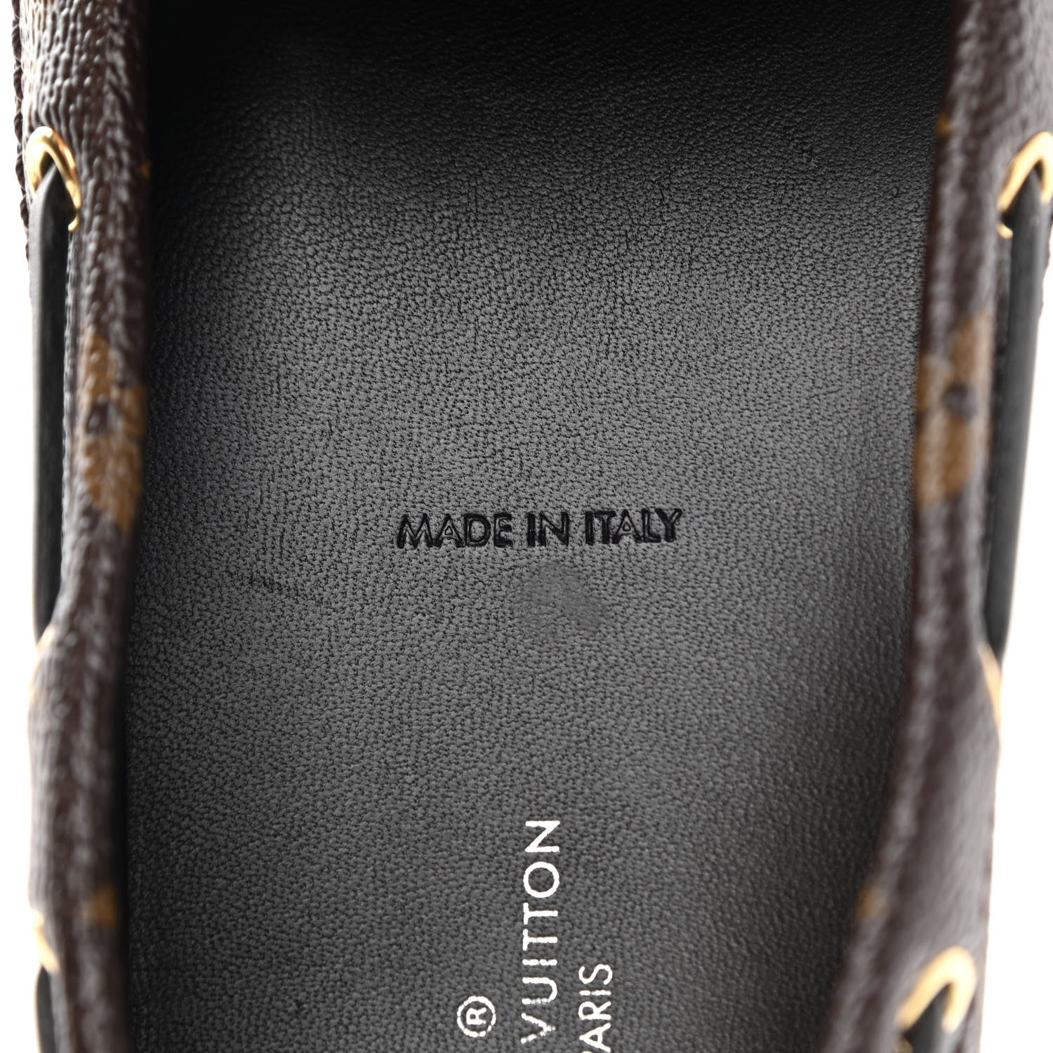 Louis Vuitton Monogram Mens Arizona Car Shoe Moccasin Loafers 39 Macassar 8 of 10