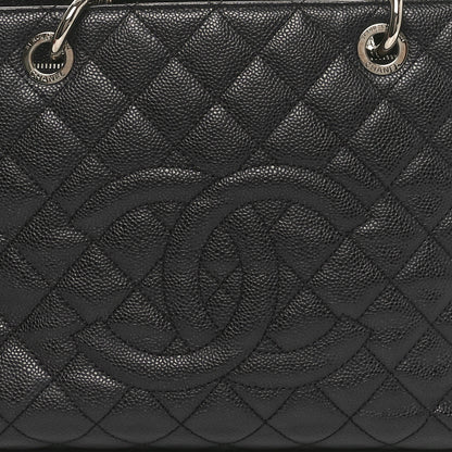 Chanel Caviar Quilted XL Grand Shopping Tote GST Black 8 of 11