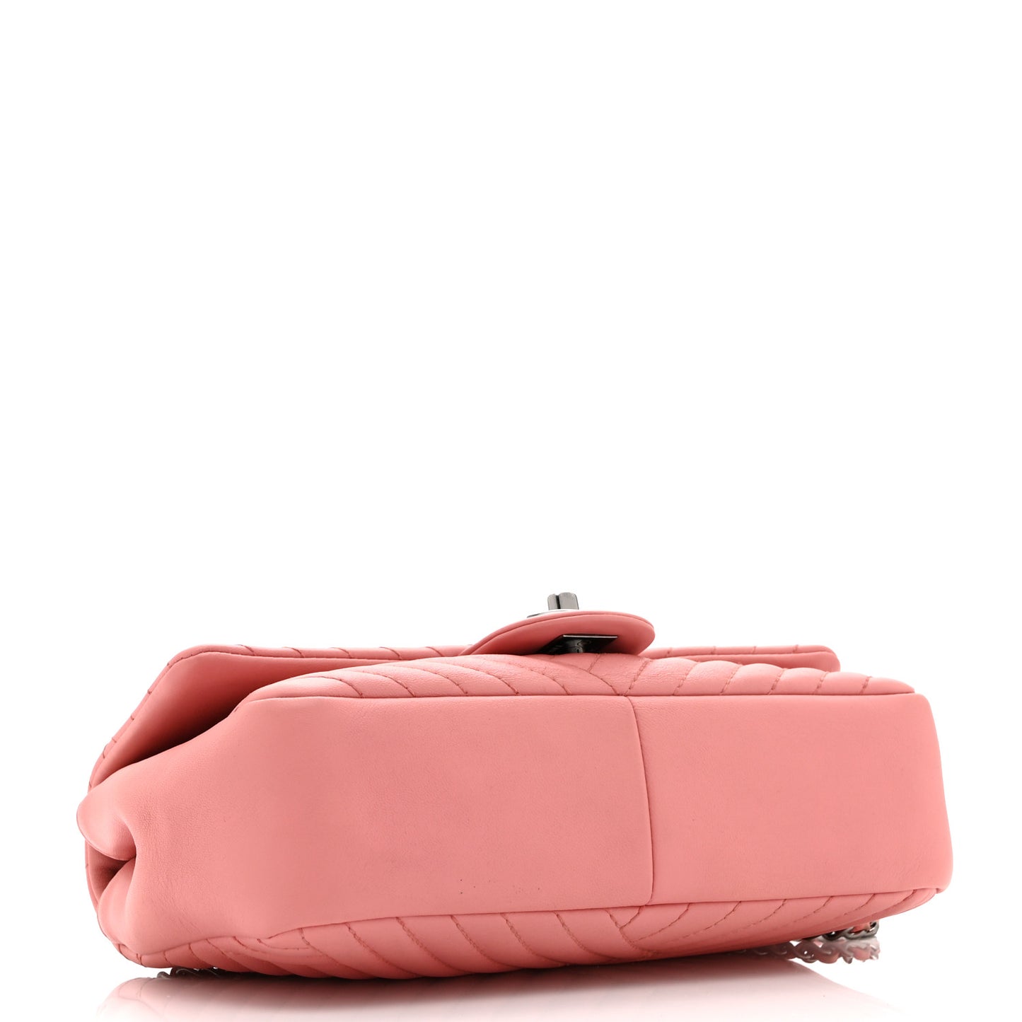 Lambskin Quilted Small CC Crossing Flap Pink