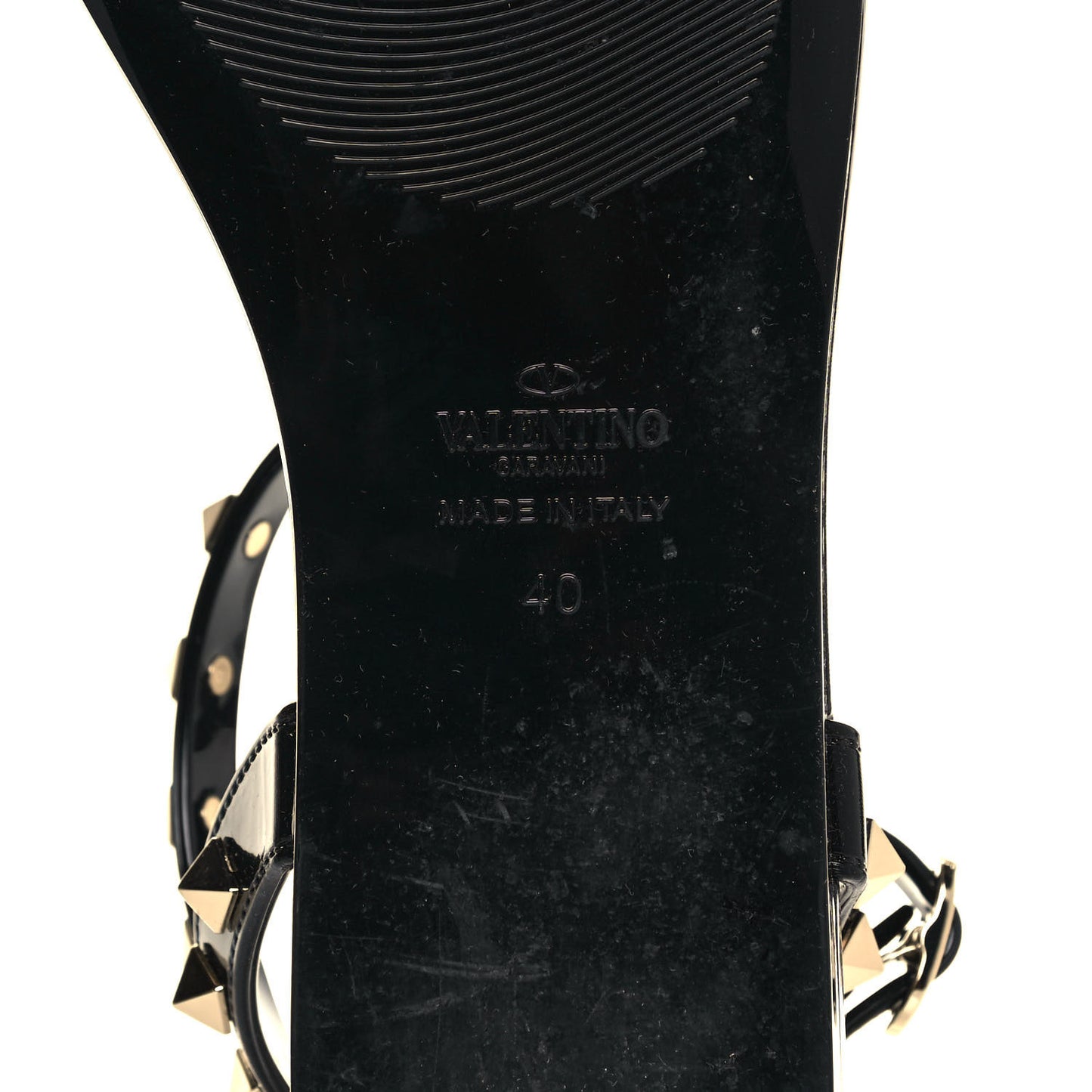 PVC Jelly Rockstud Caged Sandals 40 Black