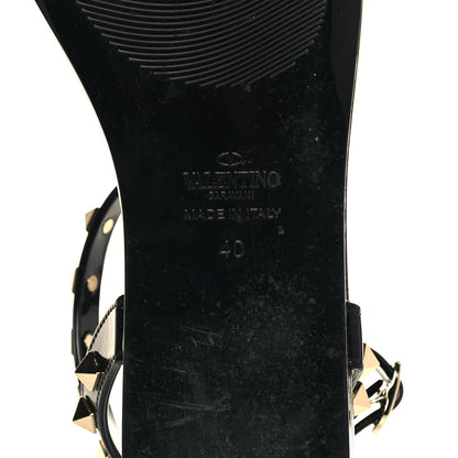 Valentino Garavani PVC Jelly Rockstud Caged Sandals 40 Black 6 of 9