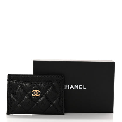 Chanel Caviar Quilted Card Holder Black 9 of 9