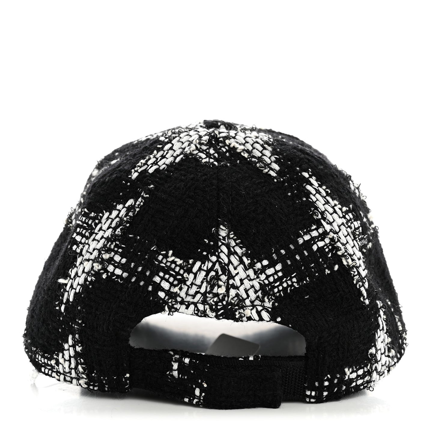 Tweed Cap Hat M Black White
