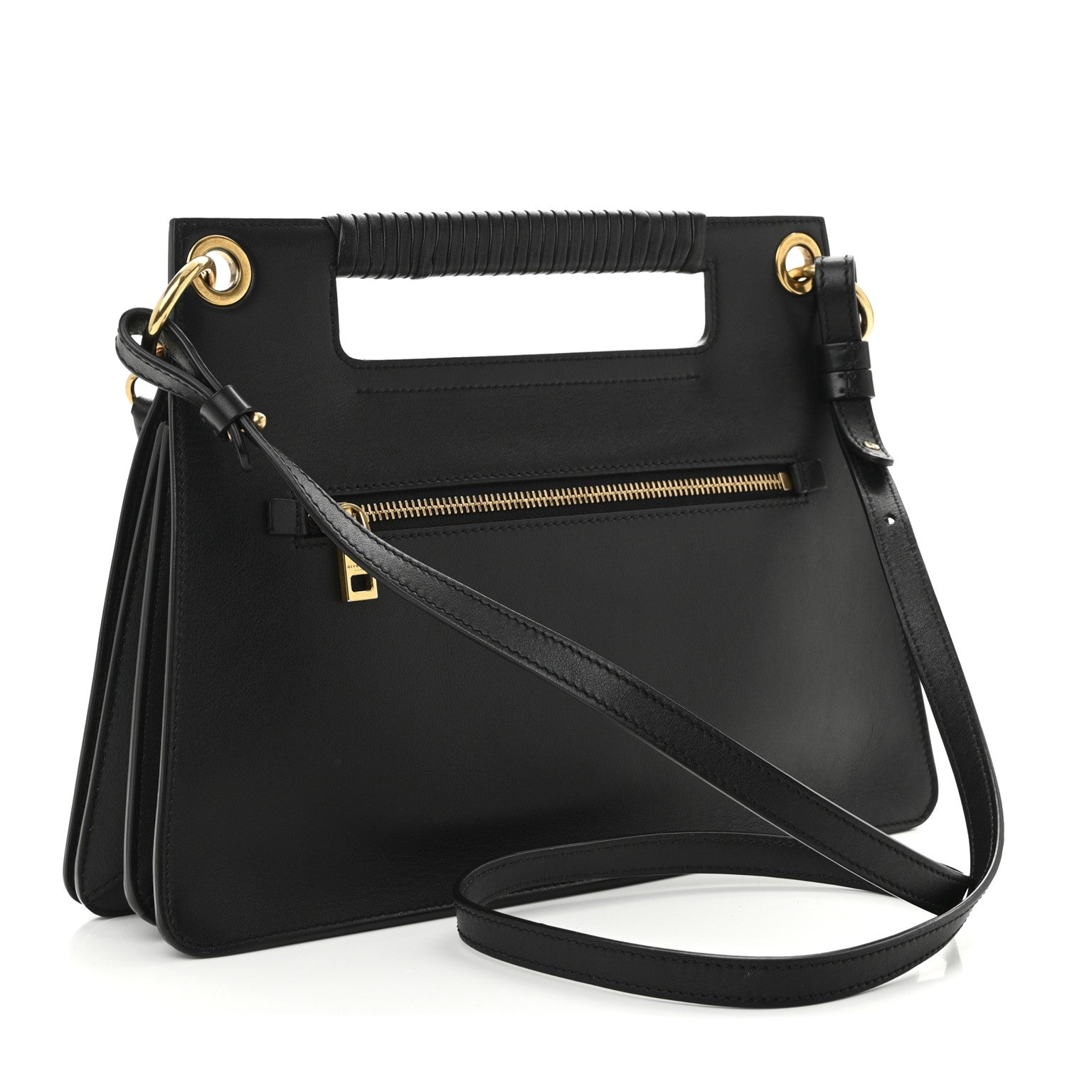 Givenchy Canvas Calfskin Medium Whip Top Handle Crossbody Natural