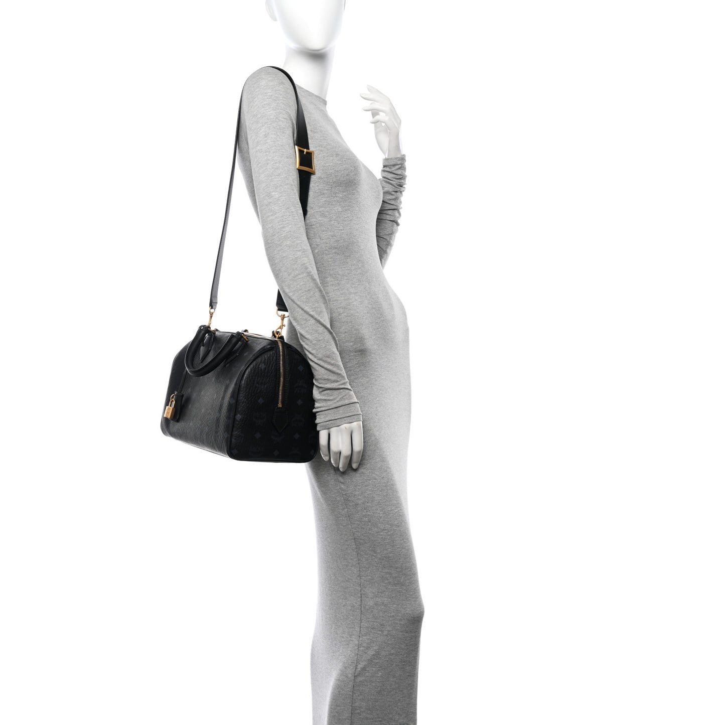 Visetos Medium Ella Boston Bag Black