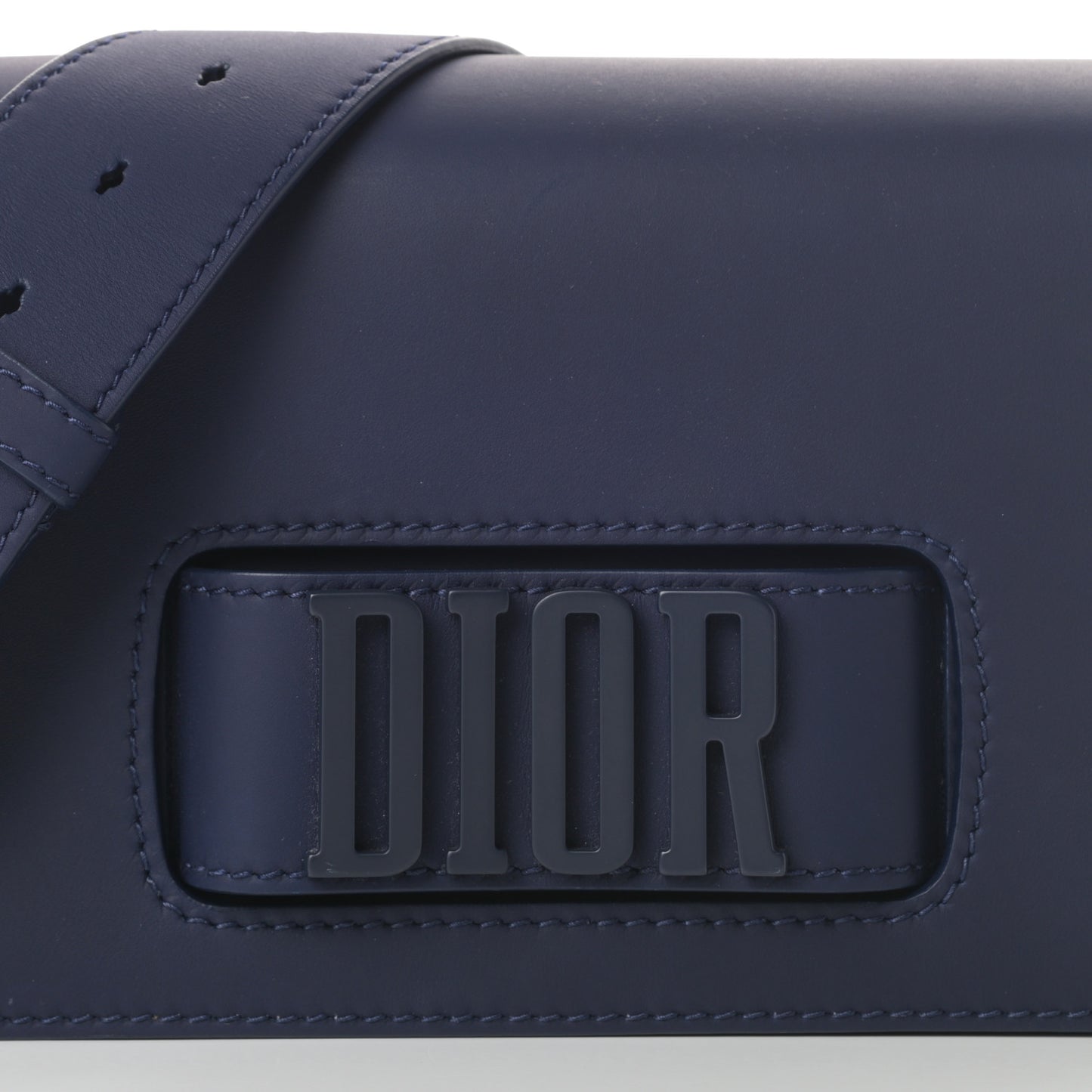 Ultra Matte Calfskin Dio(r)evolution Flap Bag Navy