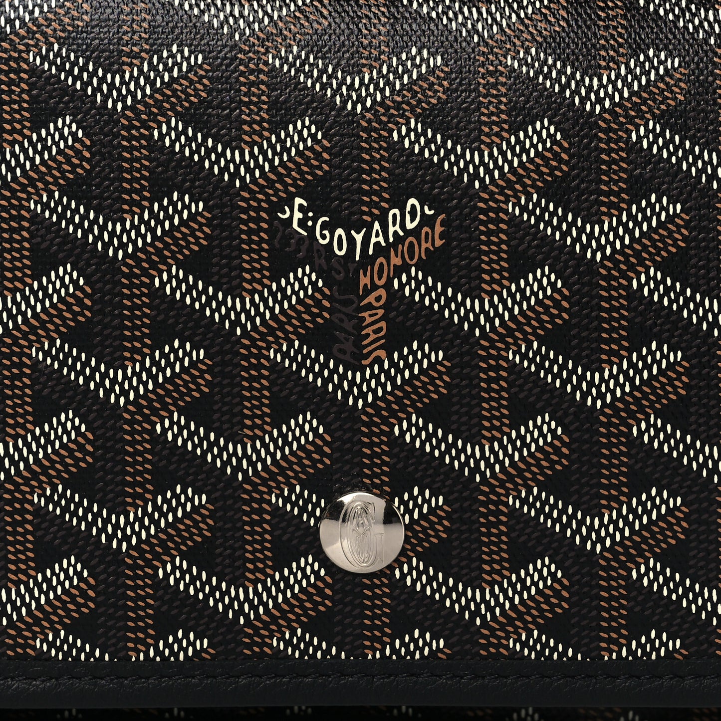 Goyardine Plumet Wallet Clutch Black
